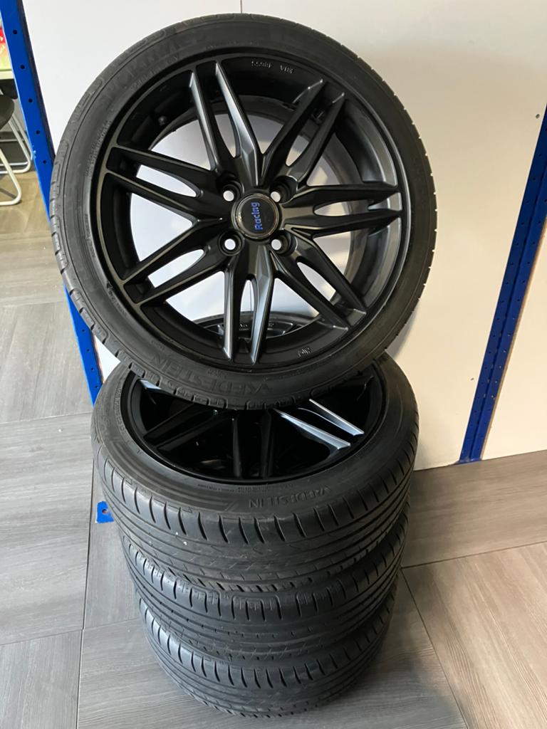 16" OZ LM velgen 4x100 met zgan Vredesteijn zomerbanden, Auto-onderdelen, Banden en Velgen, Ophalen, Gebruikt, 16 inch, Banden en Velgen