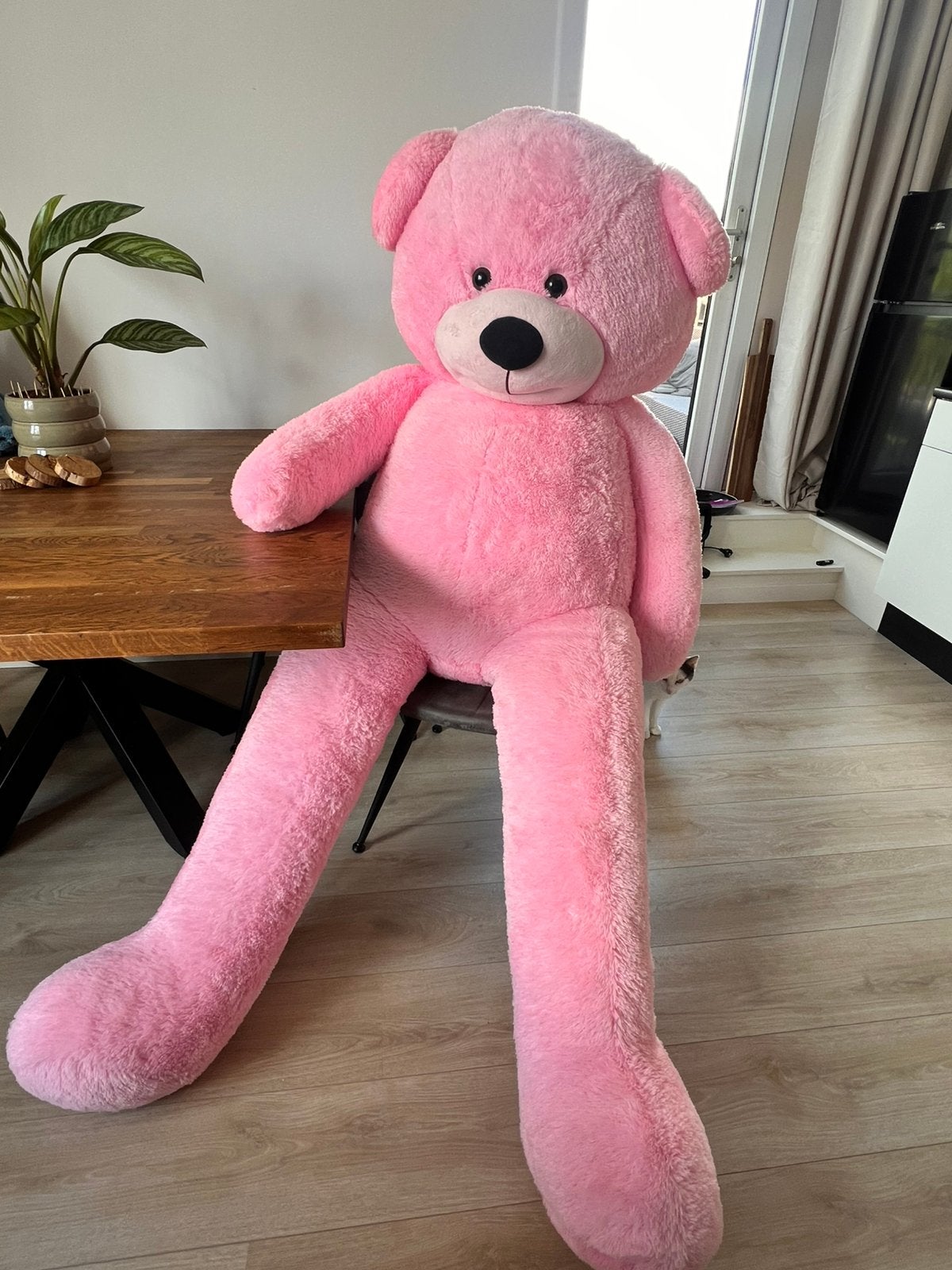 XXL teddybeer pink, Ophalen, Zo goed als nieuw, Beer