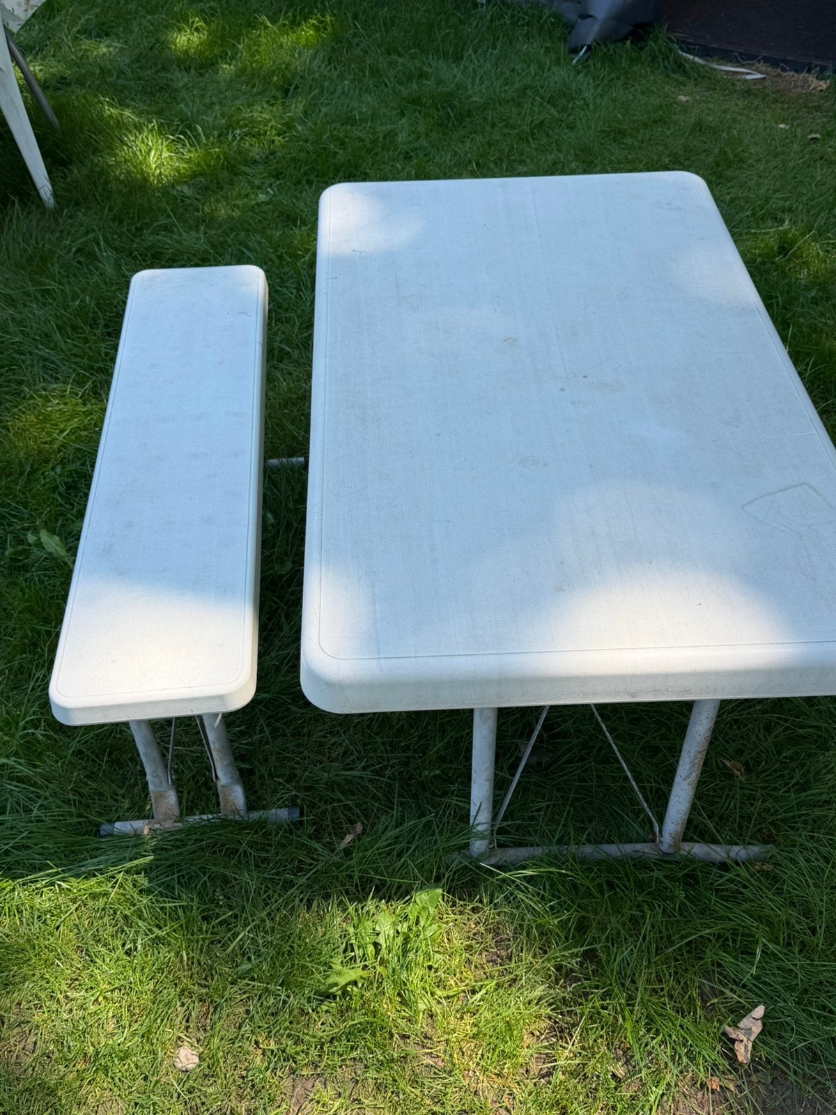 Kinder bankjes met tafel inklapbaar, Ophalen, Gebruikt, Campingstoel