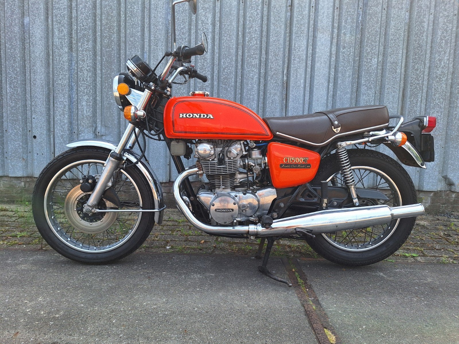 Honda CB500T 2 cilinder 1976, 2 cilinders, 500 cc, Naked bike