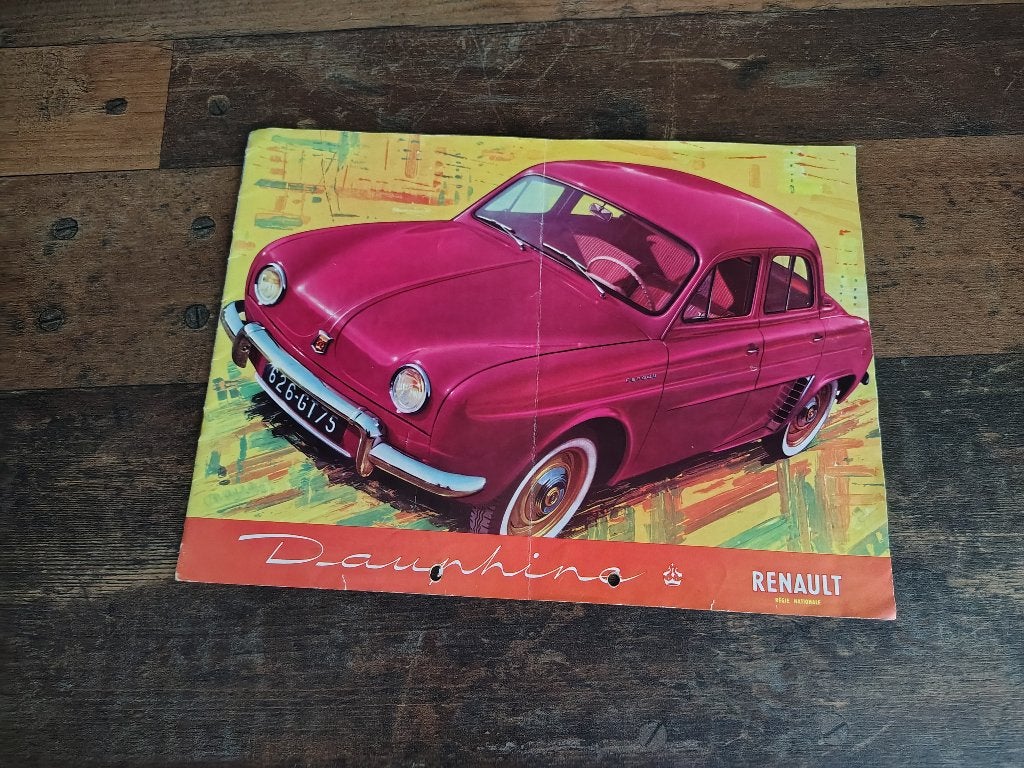 Folder: Renault Dauphine (1958), Verzenden, Gelezen, Opel
