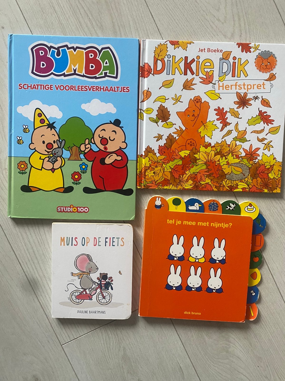 Verzameling kinderboeken: Nijntje, Dikkie Dik, Bumba en Muis, Ophalen of Verzenden, Zo goed als nieuw, Uitklap-, Voel- of Ontdekboek