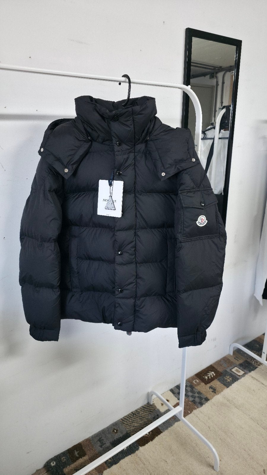 Moncler Maya donsjack zwart heren - Nieuw met kaartjes, Moncler, Zwart, Nieuw, Ophalen of Verzenden