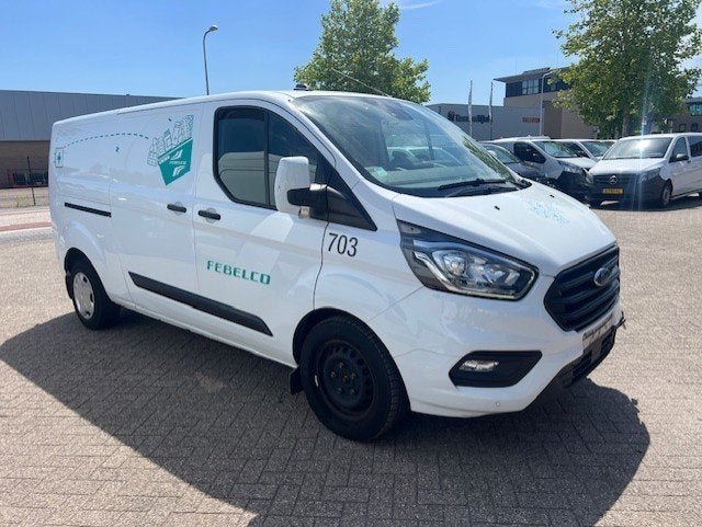 Ford Transit Custom 300 2.0 TDCI 96KW L2H1 AUTOM. LANG AIRCO, Euro 6, 4 cilinders, Wit, Origineel Nederlands