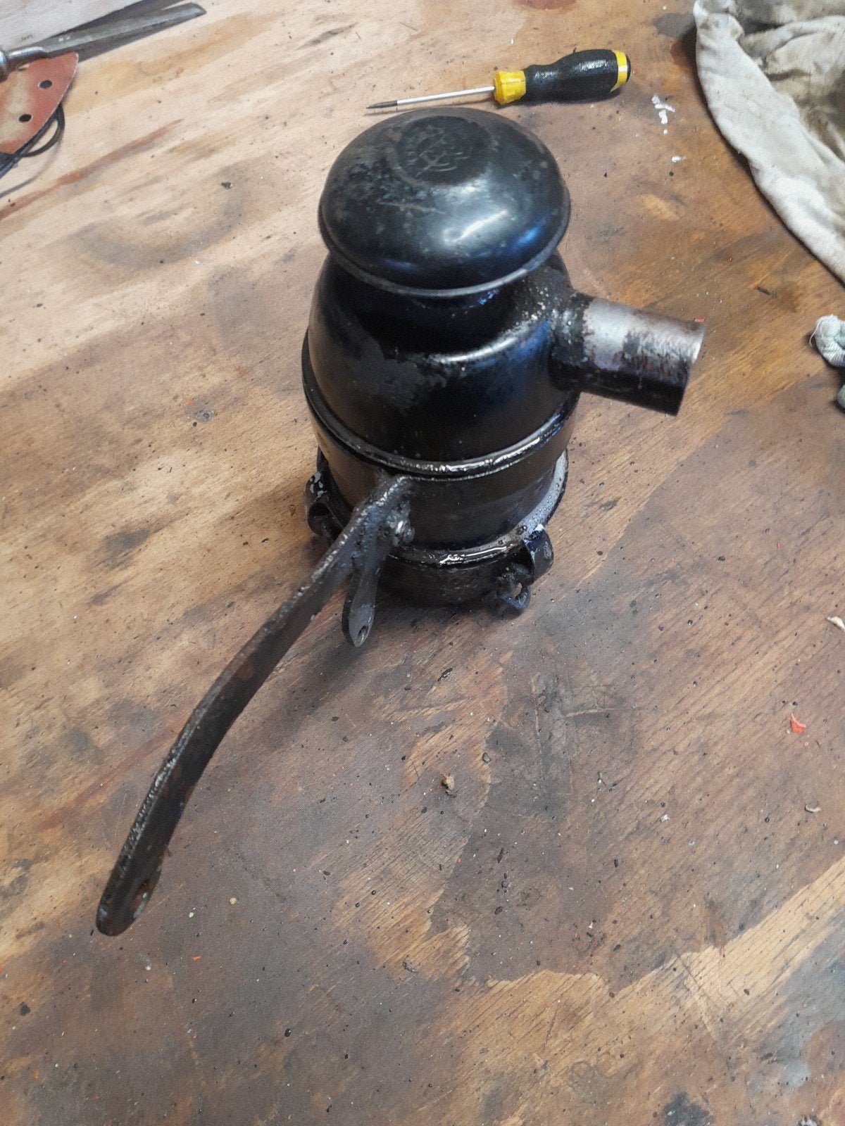 mann oliebadfilter voor oldtimer, Ophalen of Verzenden, Gebruikt, [Oldtimer onderdelen, Universele onderdelen]