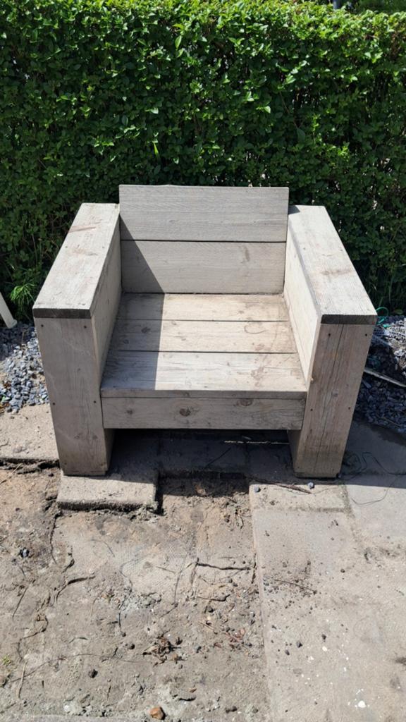GRATIS Hardhouten tuinstoel ophalen in ZEVENHUIZEN, Ophalen of Verzenden, Gebruikt, Hout