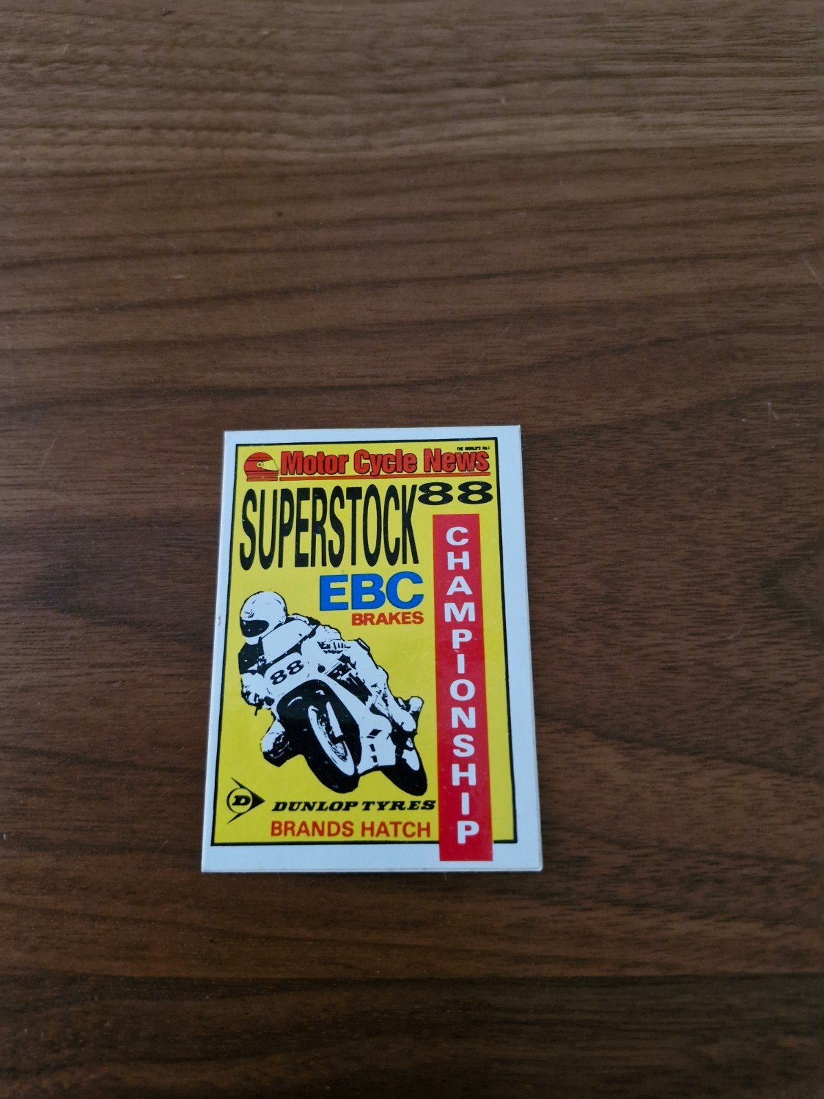 032 Vintage Motor Cycle News Superstock '88 Sticker, Ophalen of Verzenden
