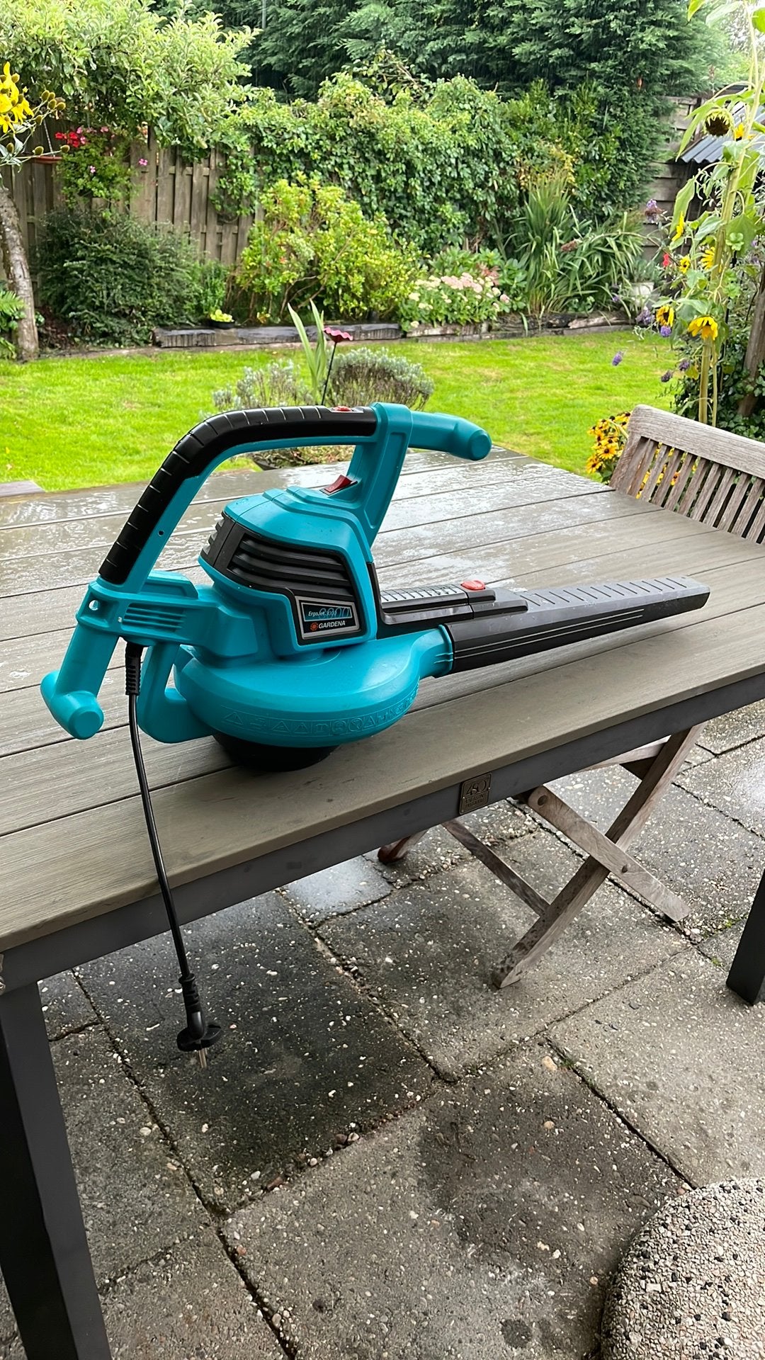 Te koop; Gardena Ergojet 3000 bladblazer, Ophalen, Zo goed als nieuw, Elektrisch