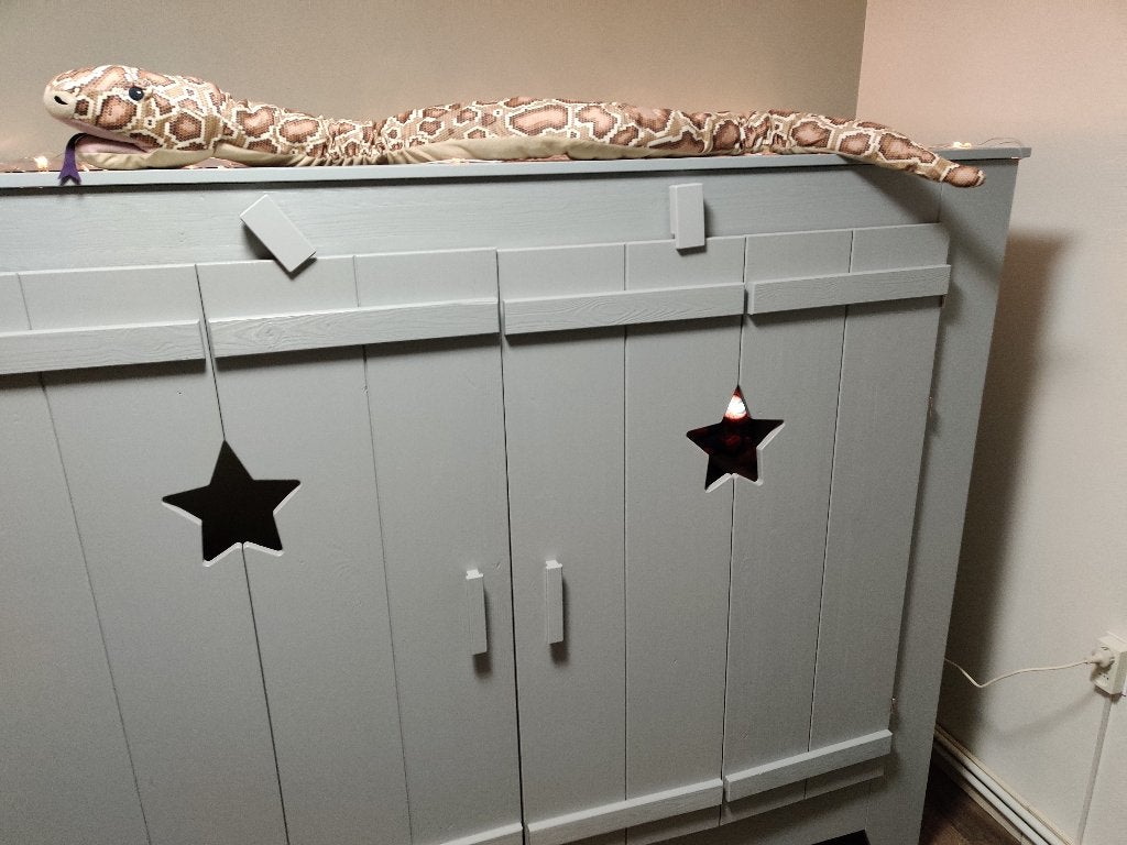 Jongens Bedstee, Ophalen, 85 tot 100 cm, Gebruikt, Lattenbodem