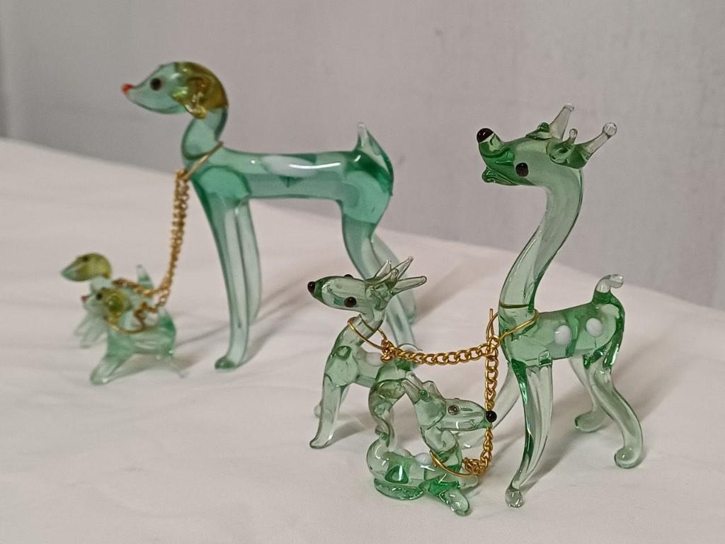 Murano glas hert en hond, Ophalen of Verzenden