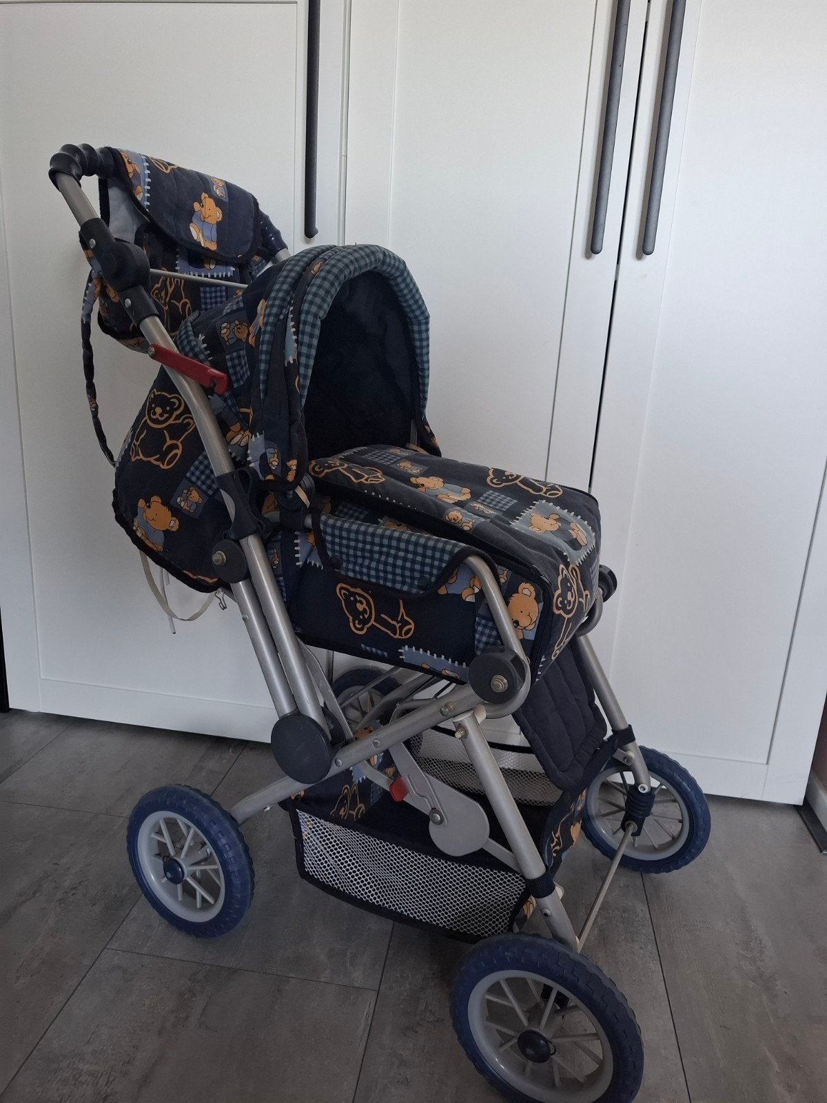 Mooie poppen kinderwagen met dierenprint., Ophalen, Jongen of Meisje