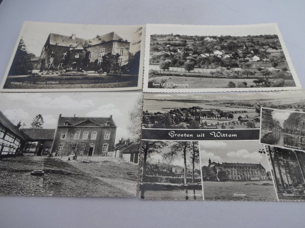 4 Ansichtkaarten Epen en Wittem Zuid-Limburg, Ophalen of Verzenden, 1960 tot 1980, Gelopen, Limburg