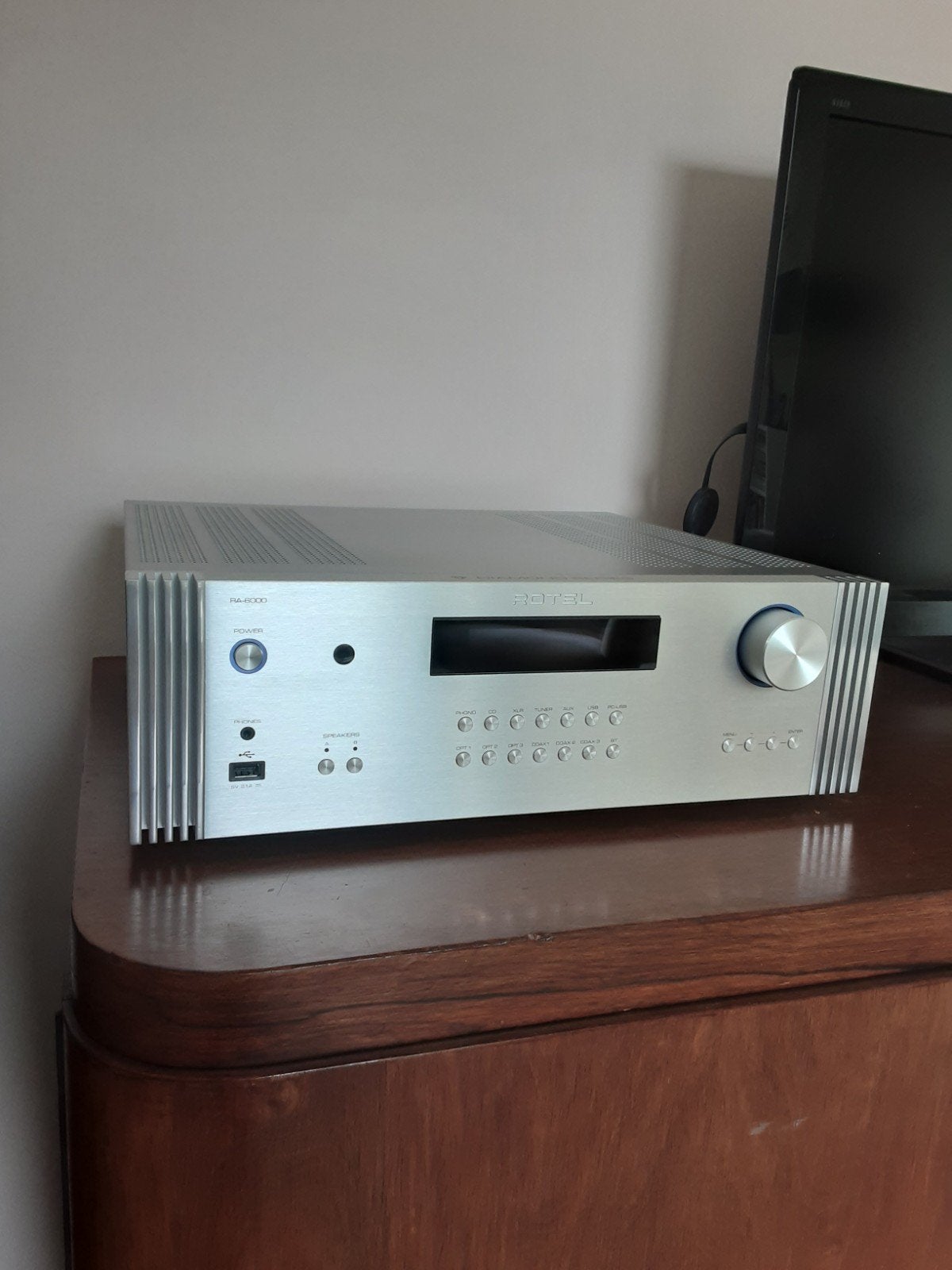 Rotel RA-6000 Topklasse Geïntegreerde Versterker, Zo goed als nieuw, 120 watt of meer, Stereo, Ophalen