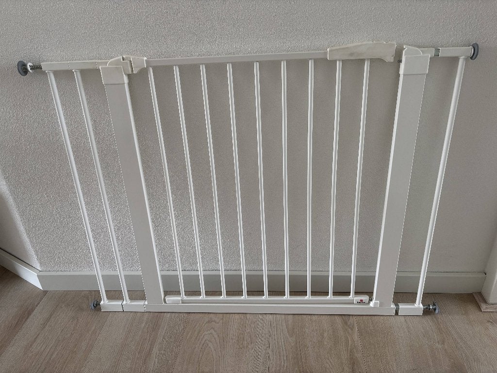 BabyDan Perfect Close traphekje zonder boren, Ophalen, Gebruikt, Klemhekje, Metaal of IJzer
