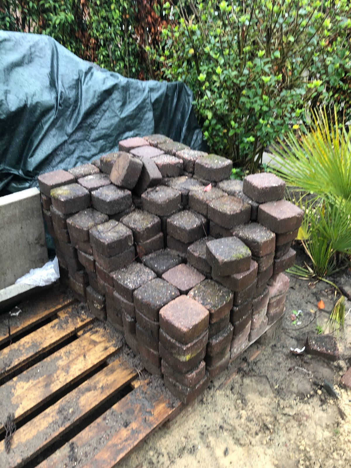Gebruikte coppelstones voor tuin of oprit gratis!, Tuin en Terras, Ophalen, Gebruikt, Klinkers, 5 tot 10 m²