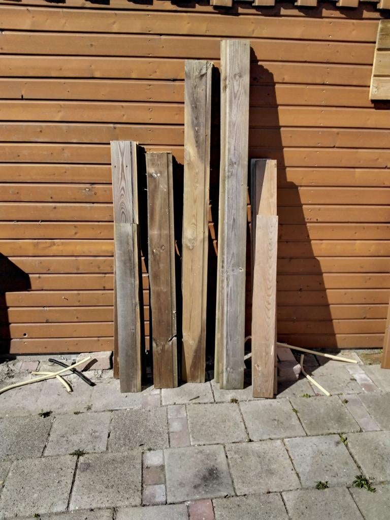 Gereserveerd Gebruikte geïmpregneerde tuinplanken, Gebruikt, Minder dan 25 mm, Plank, Ophalen