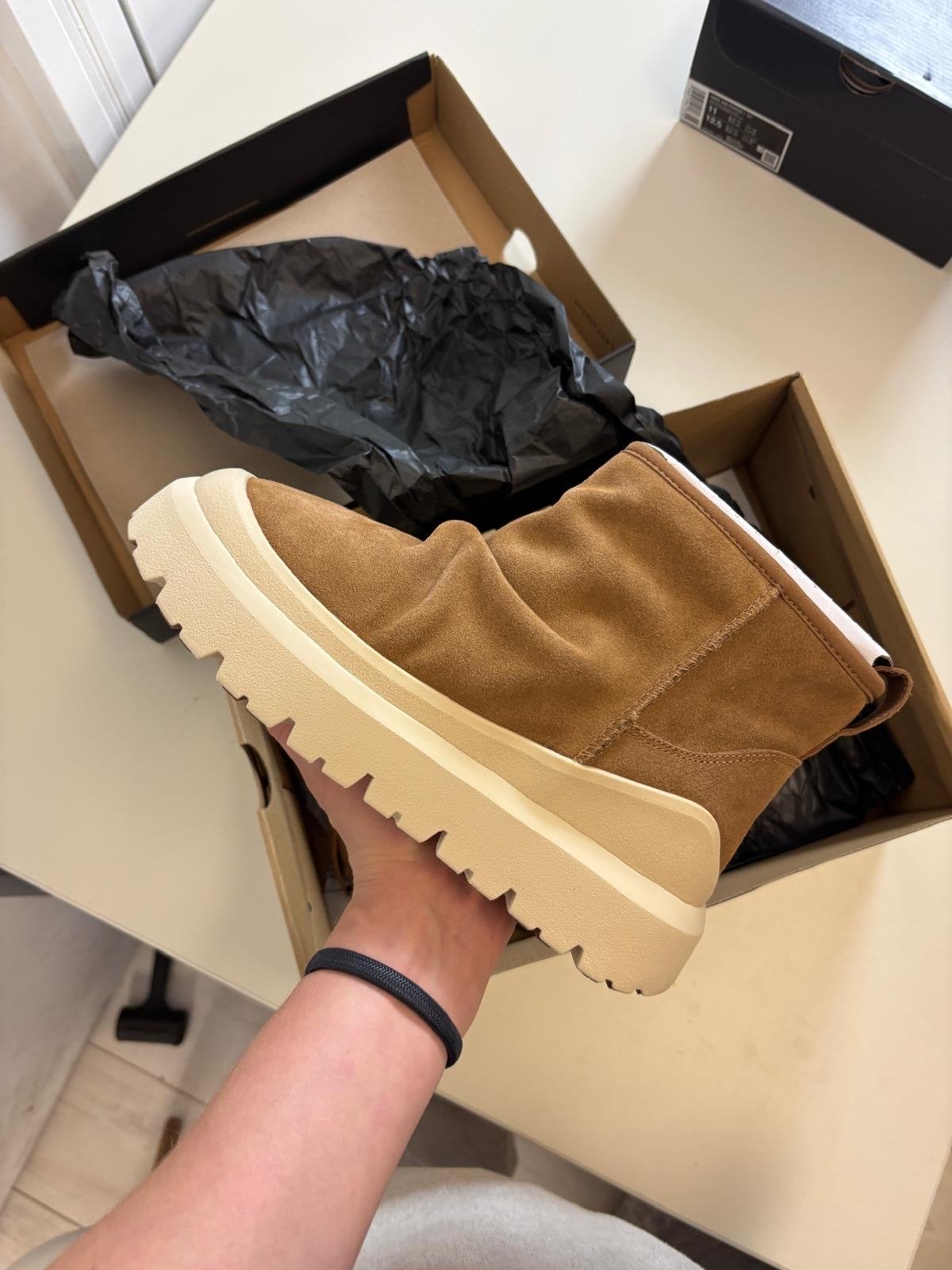 Ugg Heritage Utility Mini Boot Laarzen Chesnut Bruin 39, Lage of Enkellaarzen, Nieuw, Ophalen of Verzenden, -