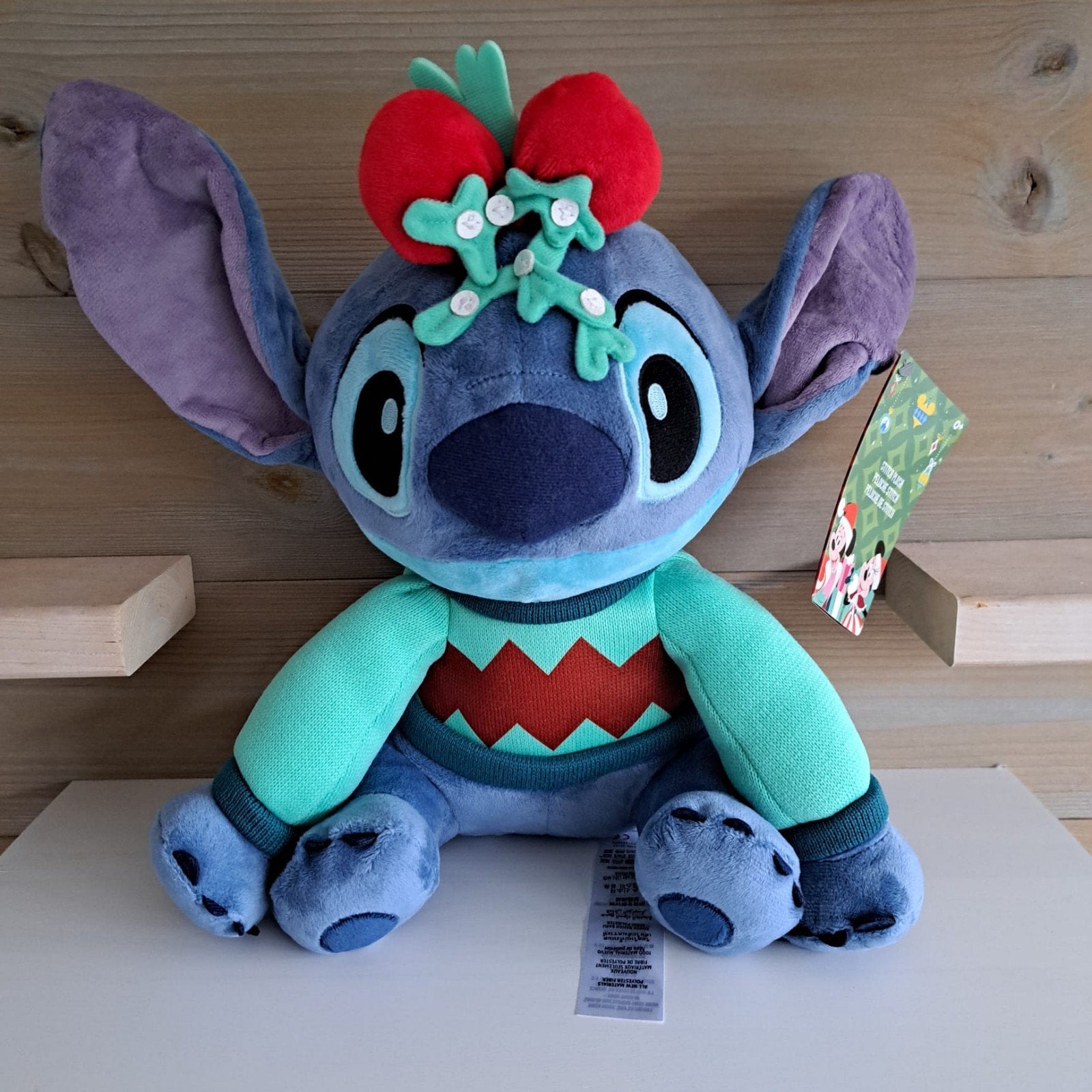 Disney Stitch kerst pluche, Verzamelen, Disney, Ophalen of Verzenden, Overige figuren, Nieuw, Knuffel