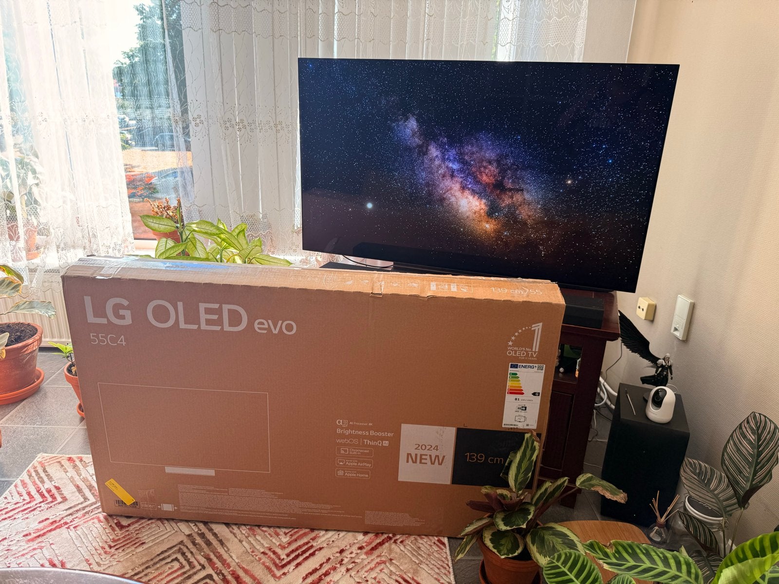 LG OLED C4 55 inch TV - Uitstekende staat, garantie tot dec., Ophalen, OLED, Zo goed als nieuw, 100 cm of meer
