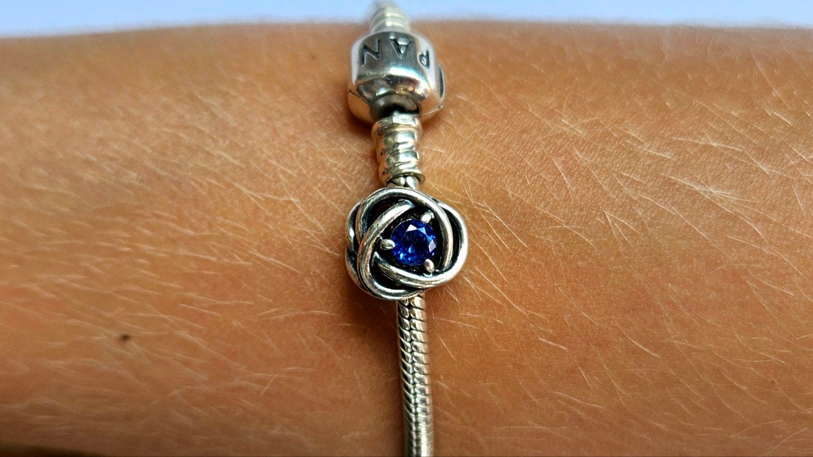 Pandora armband met bedel, Ophalen of Verzenden, Zo goed als nieuw, Met bedels of kralen, Zilver
