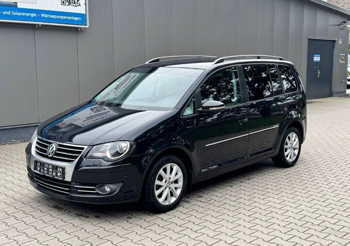 Vw touran 1.4TSI 140PK rijbare rechter zijschade, Auto diversen, Schadeauto's, Ophalen, Zwart, Benzine