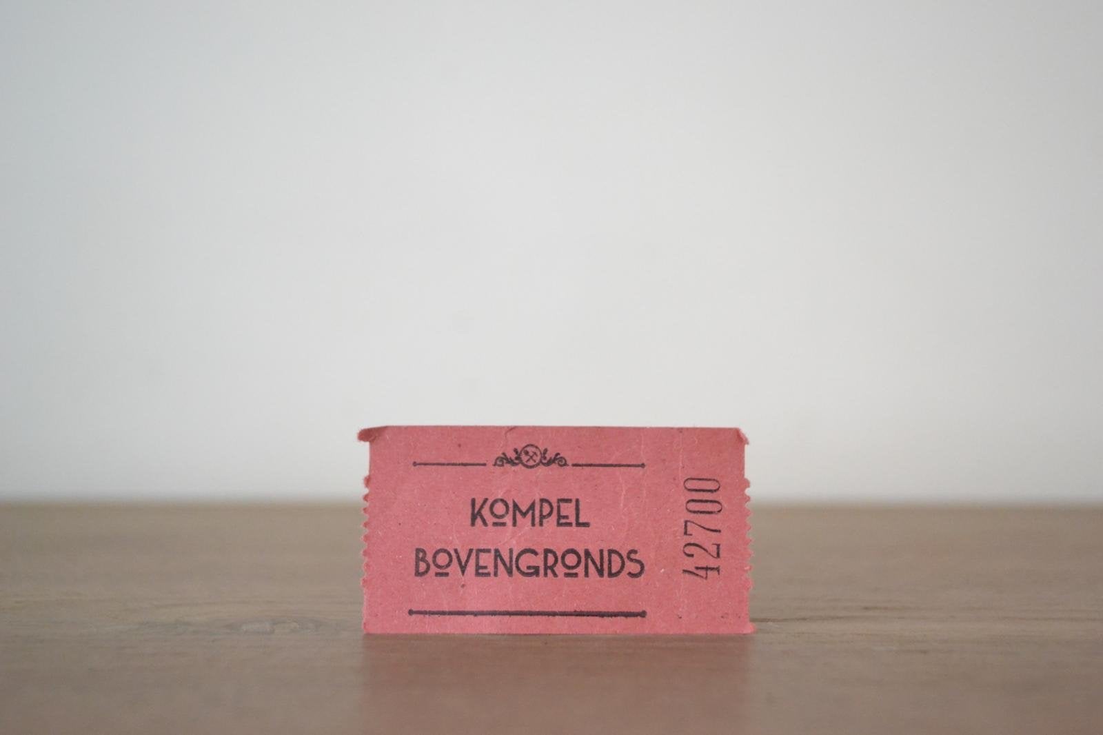 Efteling, baron 1898 kompel bovengrond Kaartje, Tickets en Kaartjes