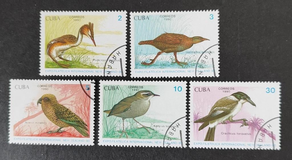 Cuba 0205006 vogels, Verzenden, Gestempeld, Dier of Natuur