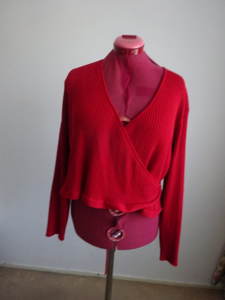Yesta wikkel-vest mt 50**Nieuw**, Verzenden, Trui of Vest, Rood, Nieuw