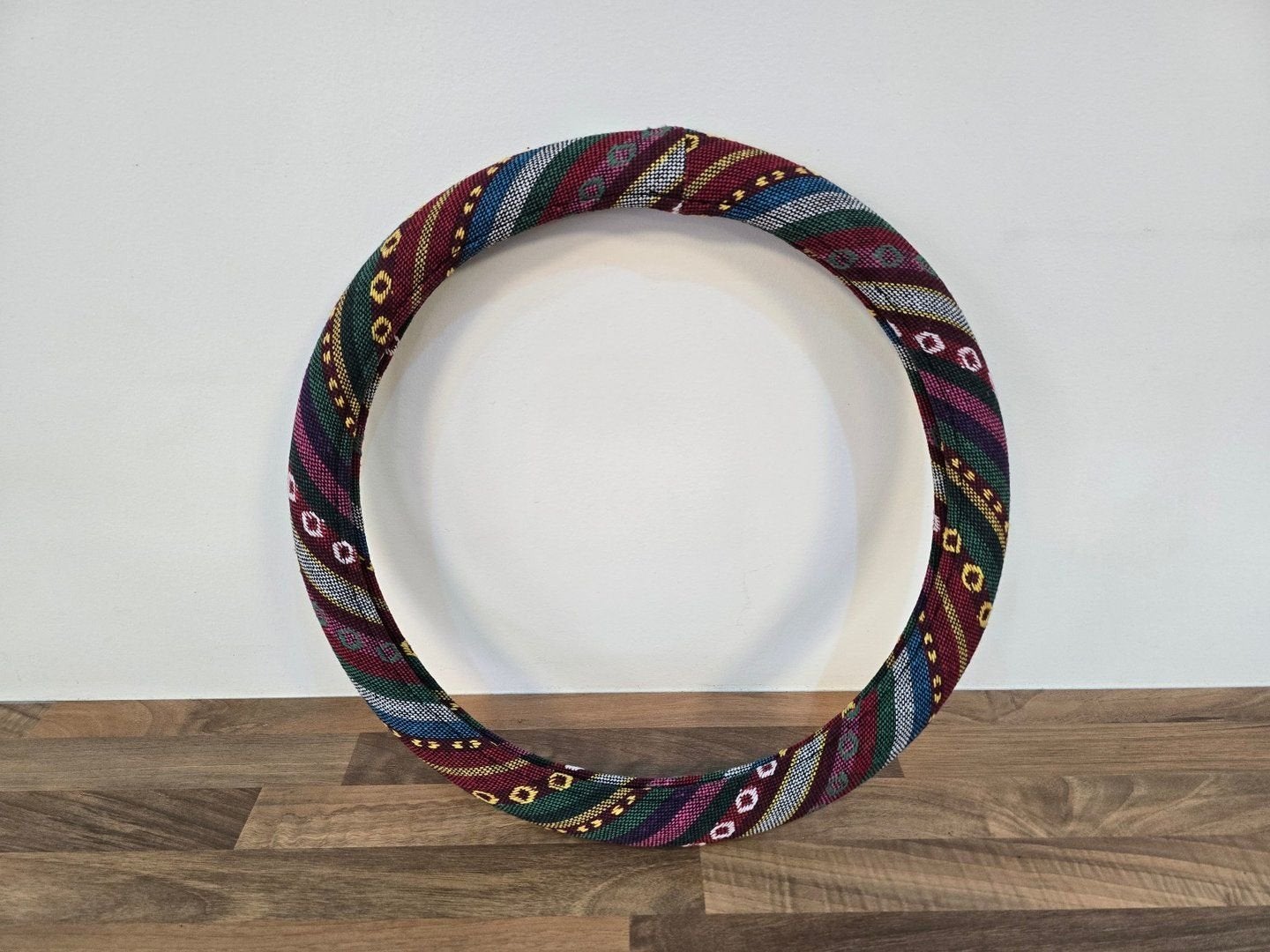 Kleurrijke stoffen stuurhoes – boho stijl 38 cm, -, -, Nieuw, Ophalen of Verzenden