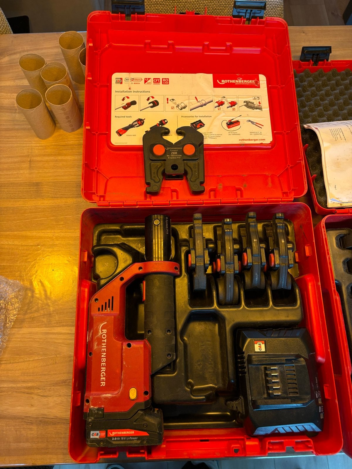 Rothenberger Accu Perstang ROMAX Compact 3 met bekken, Ophalen of Verzenden, Gebruikt