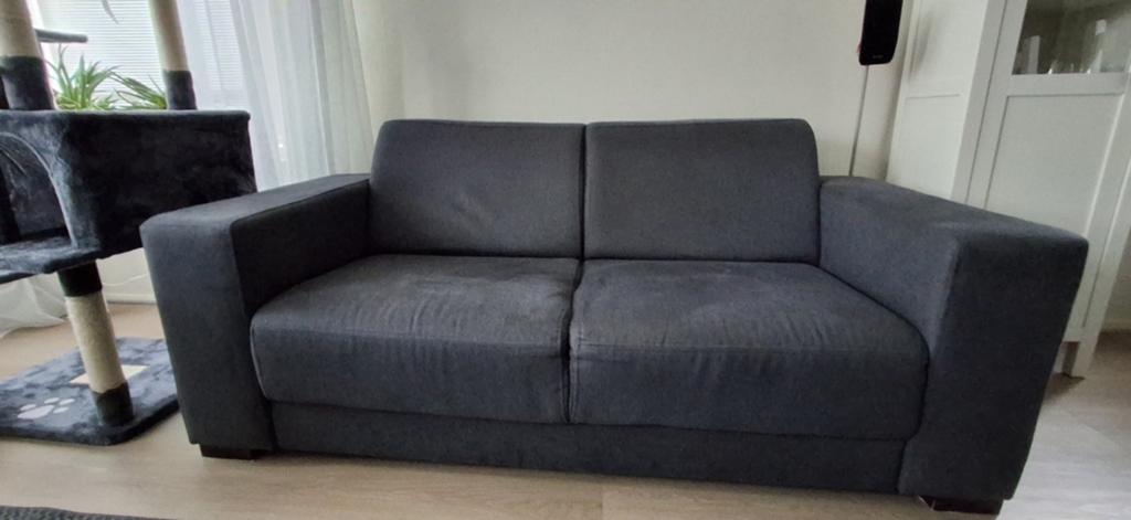 Mooie grijze bank, Huis en Inrichting, Ophalen, 75 tot 100 cm, Tweepersoons, 200 tot 250 cm