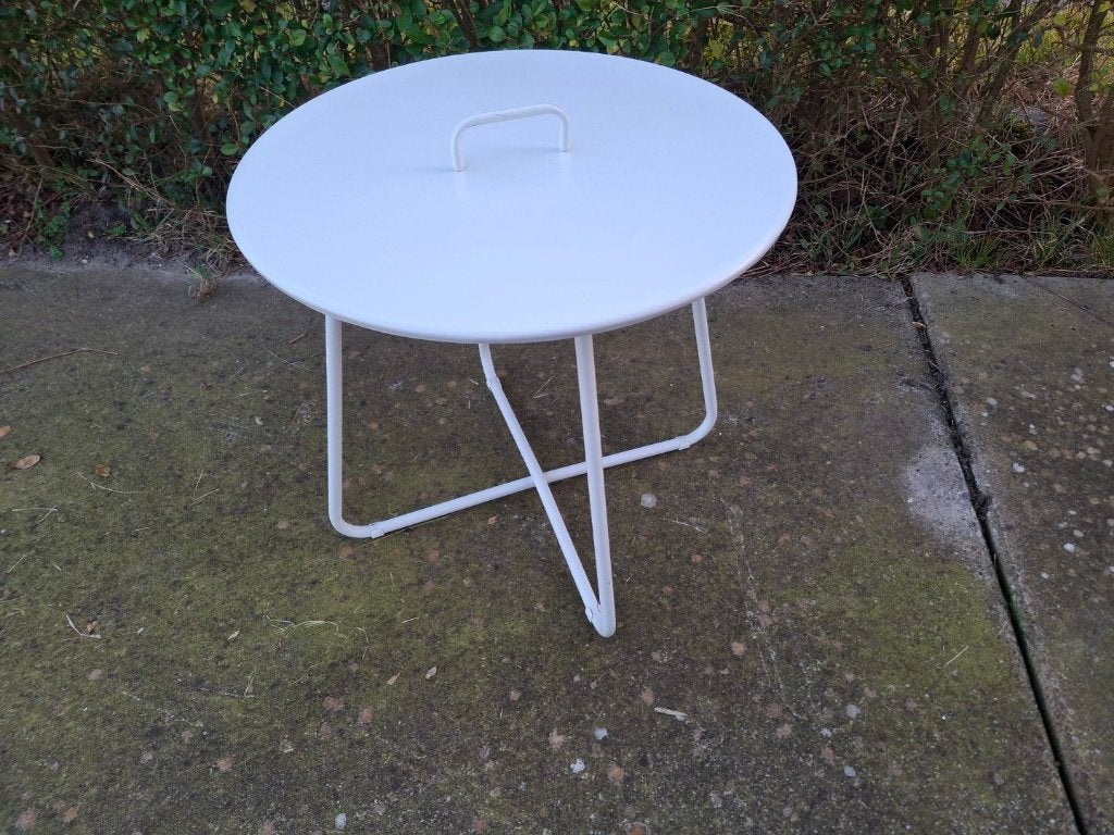 Ronde tafel bijzettafel met handvat, Ophalen of Verzenden
