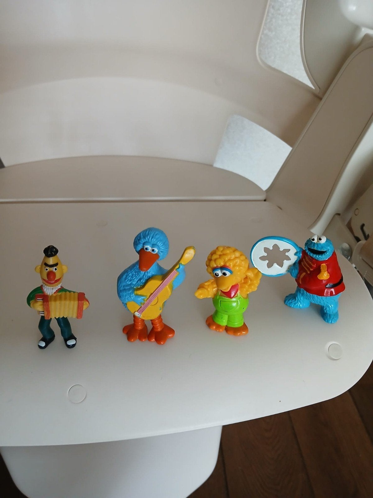 Sesamstraat poppetjes 4 stuks., Ophalen of Verzenden, Zo goed als nieuw