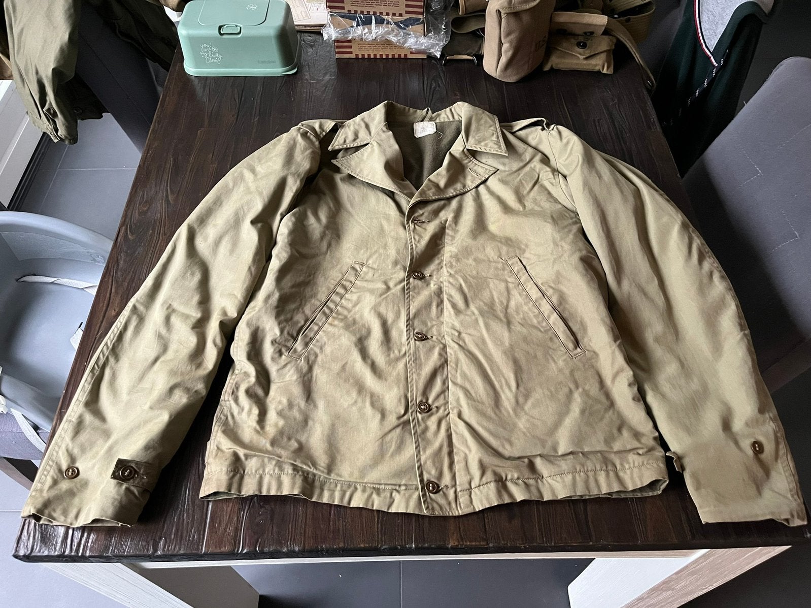 US M41/M1941 Field Jacket 1942 WO2, Ophalen of Verzenden, Landmacht, Amerika, Kleding of Schoenen