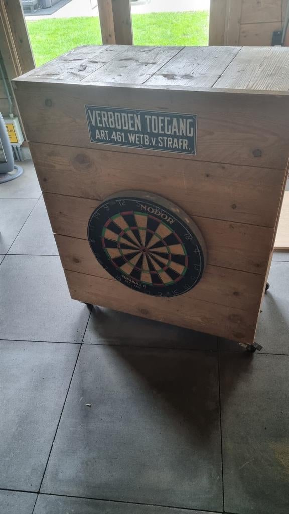 Bar/toonbank steigerhout op wielen, Ophalen, Rechthoekig, 50 tot 100 cm, Minder dan 50 cm