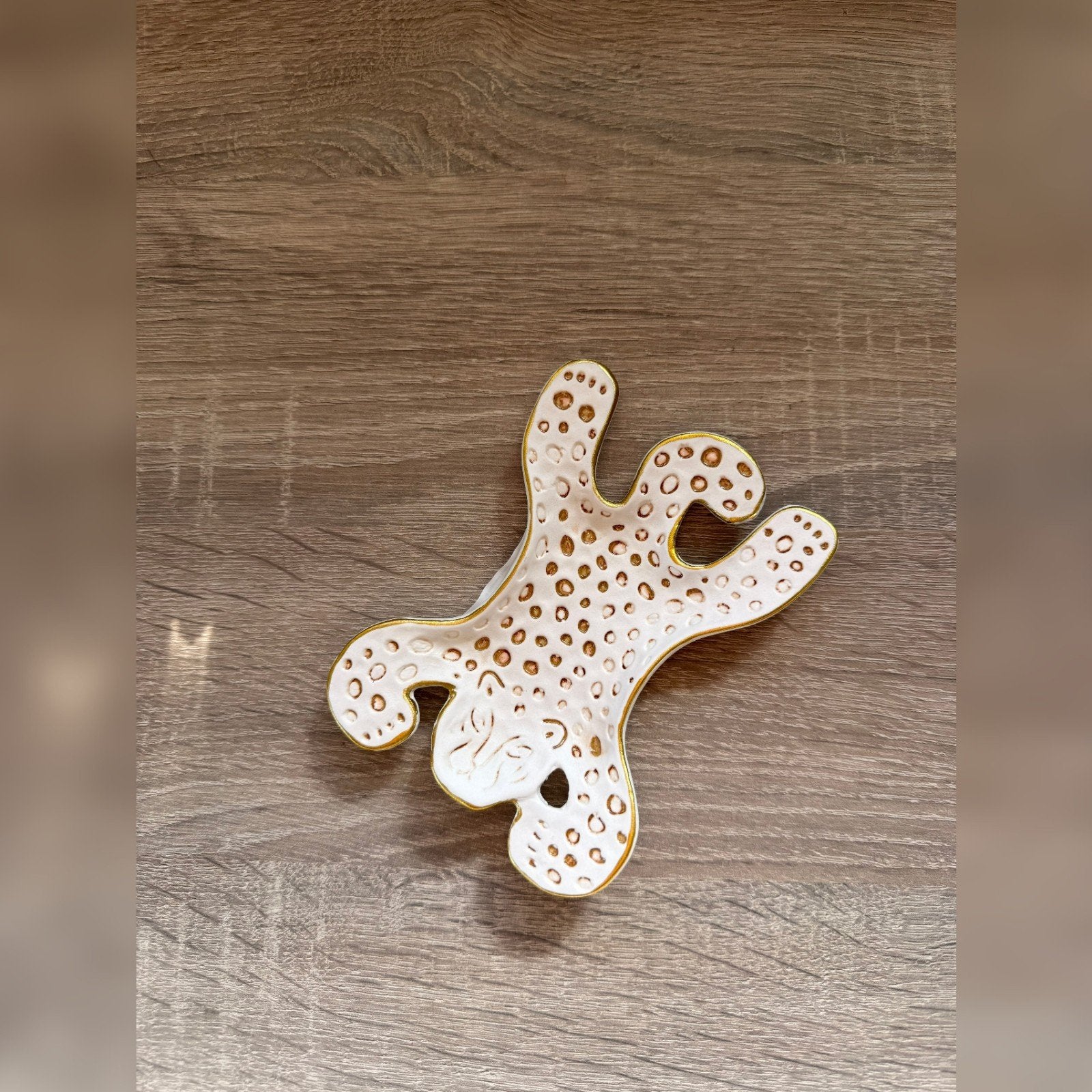 Kikkerland keramiek schaaltje panter deco nieuw, Kikkerland, Meerkleurig, Nieuw, Ophalen of Verzenden