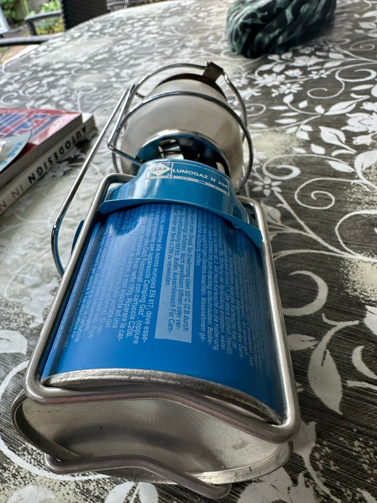 Campingaz Lumogaz N 206 gaslamp - Ideaal voor kamperen, Ophalen of Verzenden, Gebruikt