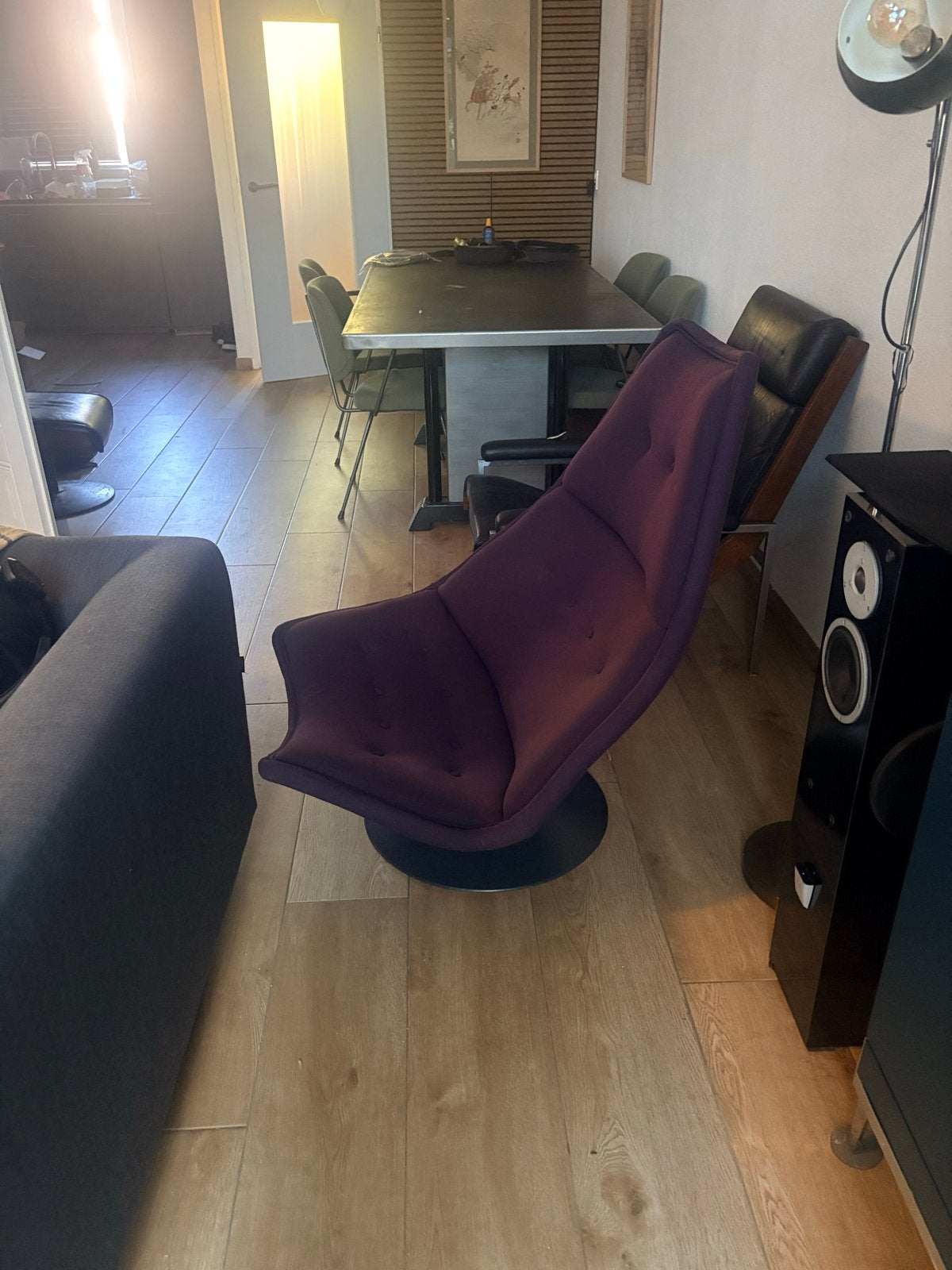 Artifort F510 draaifauteuil, Huis en Inrichting, Fauteuils, Ophalen, Zo goed als nieuw, Stof
