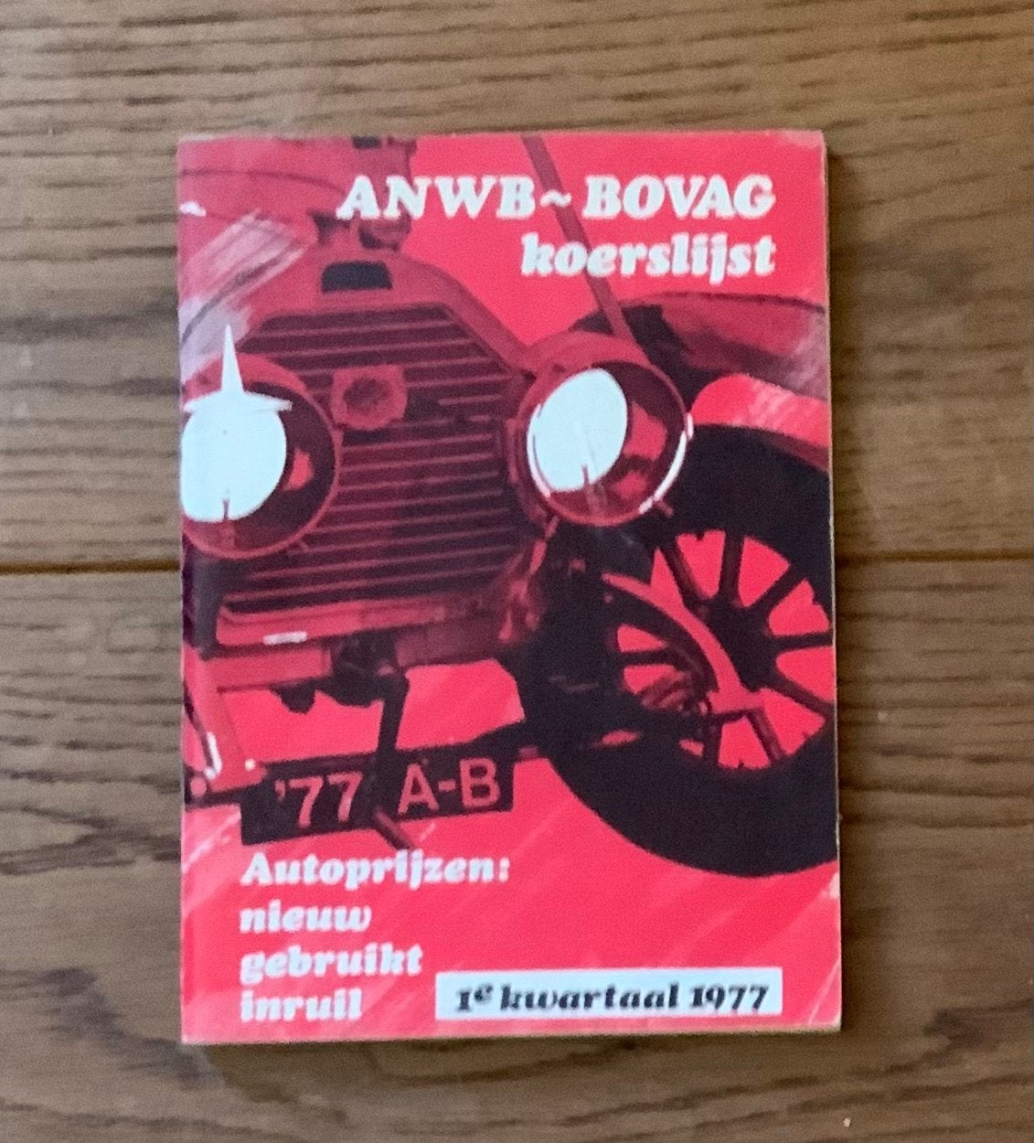 ANWB BOVAG koerslijst 1977 nette staat, Ophalen of Verzenden, Zo goed als nieuw, Algemeen