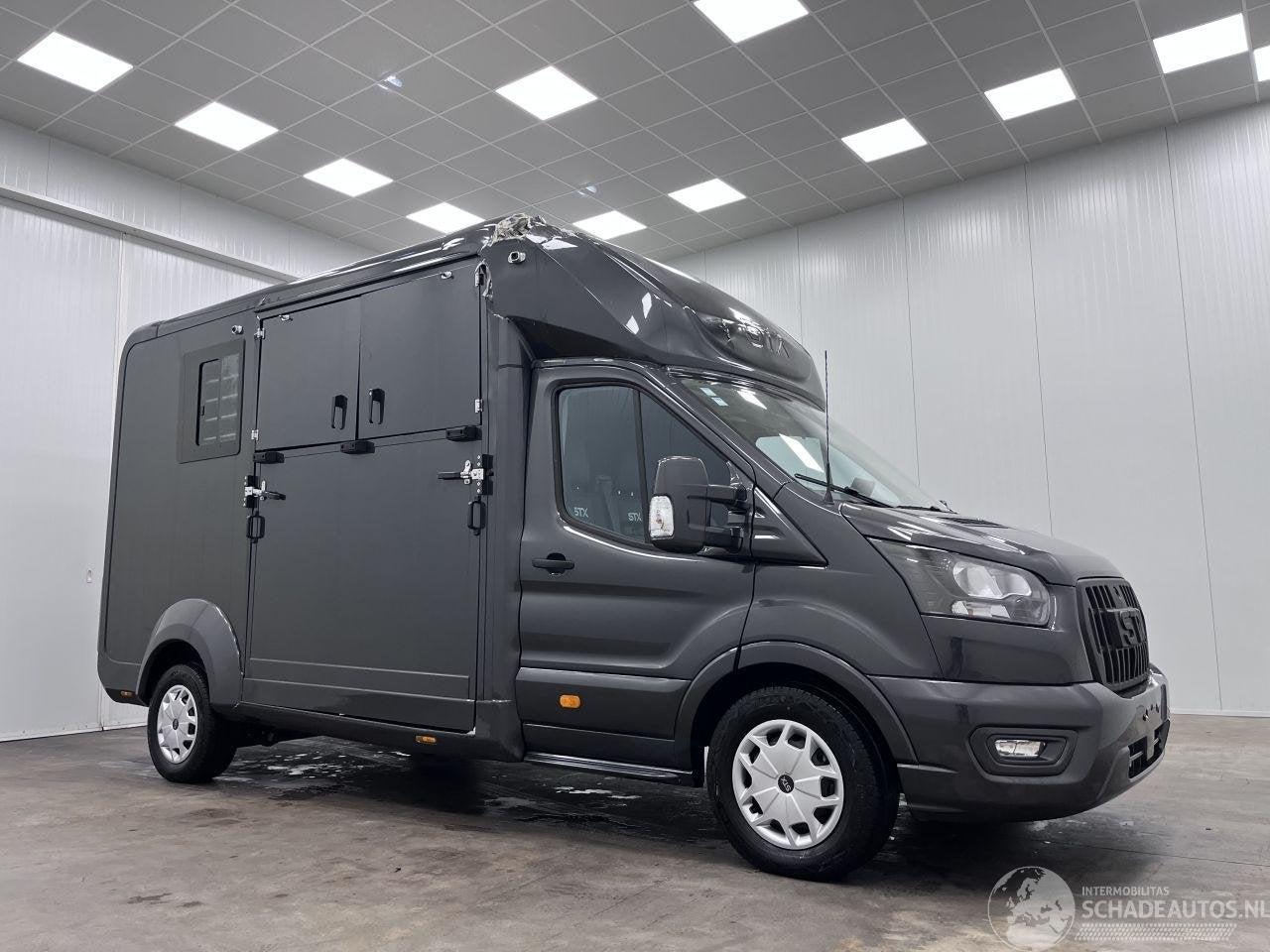 Ford Transit 2.0 TDCI Autom. STX Paardenwagen Navi Clima, Auto diversen, Schadeauto's, Automaat, 1995 cc, Overige carrosserieën