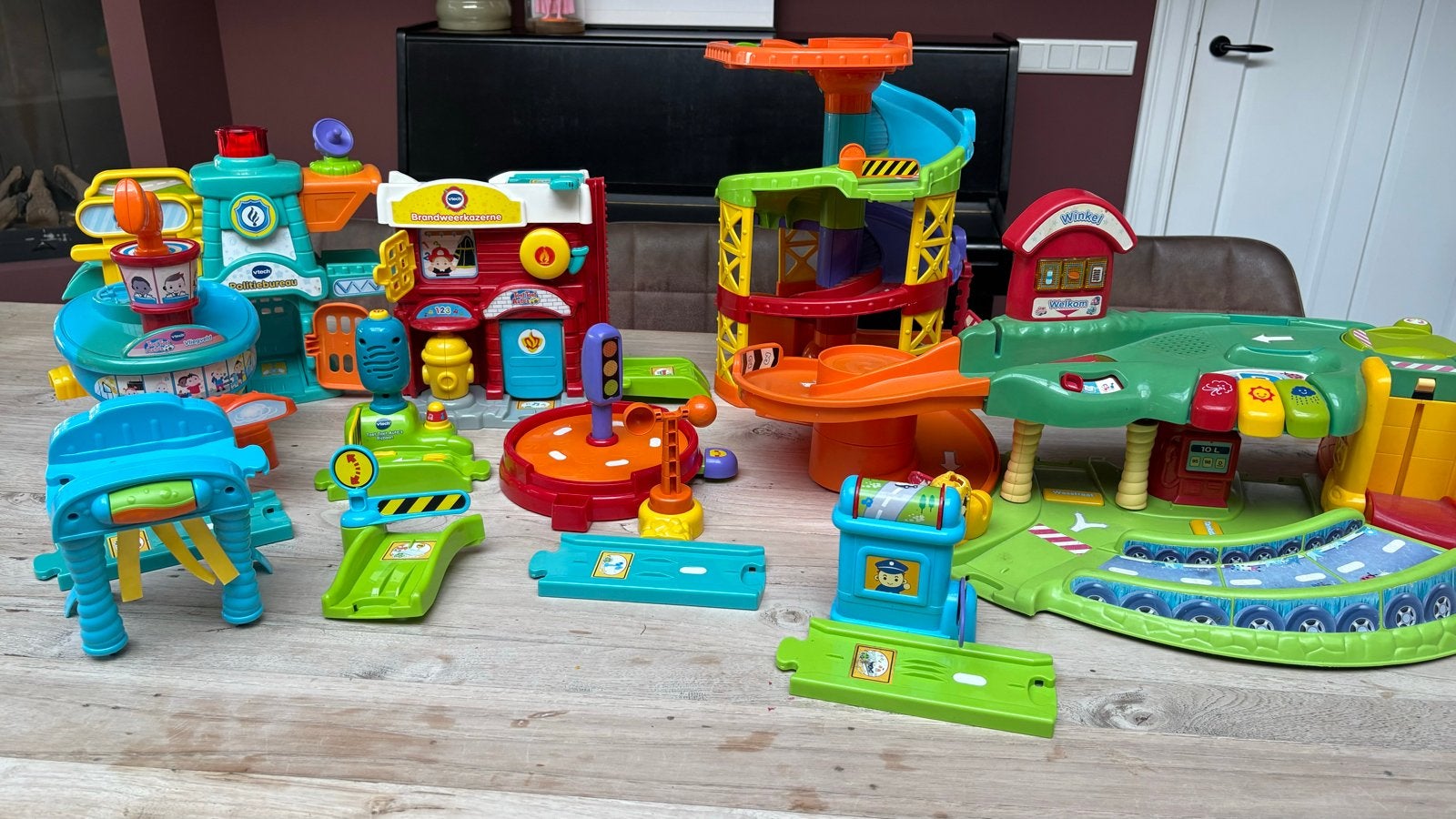 Grote VTech Toet Toet Auto's collectie met garage en meer, Ophalen, Gebruikt, Jongen of Meisje