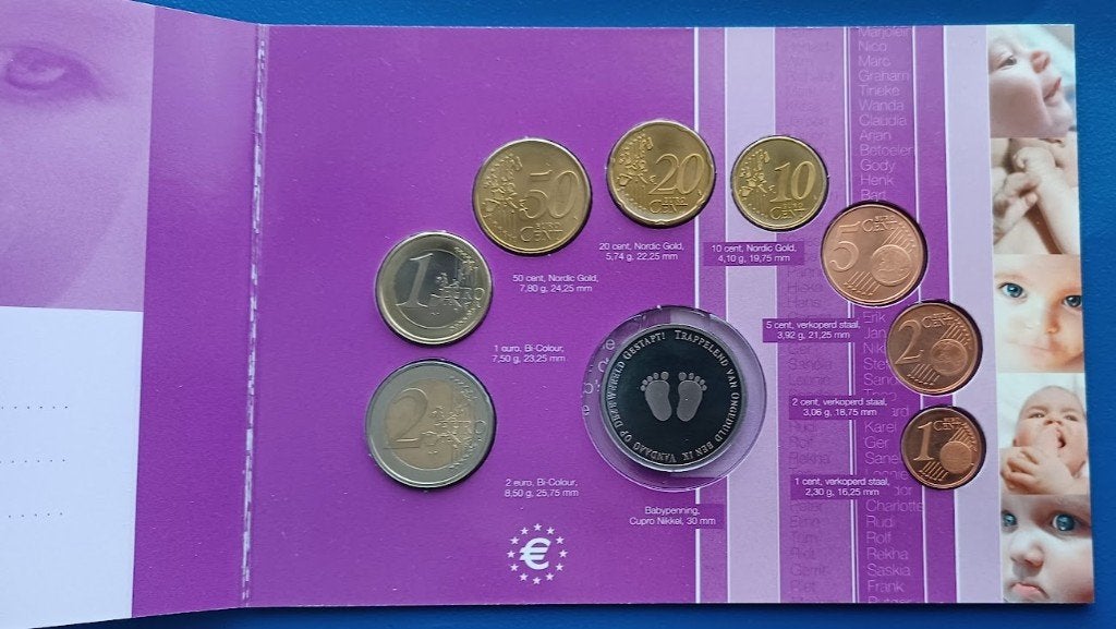 BU Geboorteset 2004 - Babyset met Babypenning, Postzegels en Munten, Munten | Nederland, Ophalen of Verzenden, Koningin Beatrix