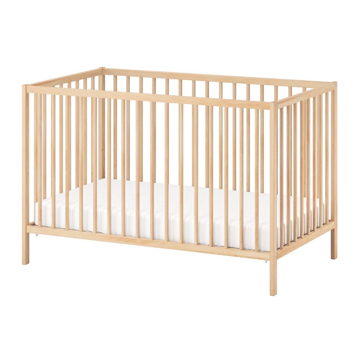 IKEA Sniglar babybed met Aerosleep matras, Ophalen, 190 cm of minder, Hout, Verstelbaar