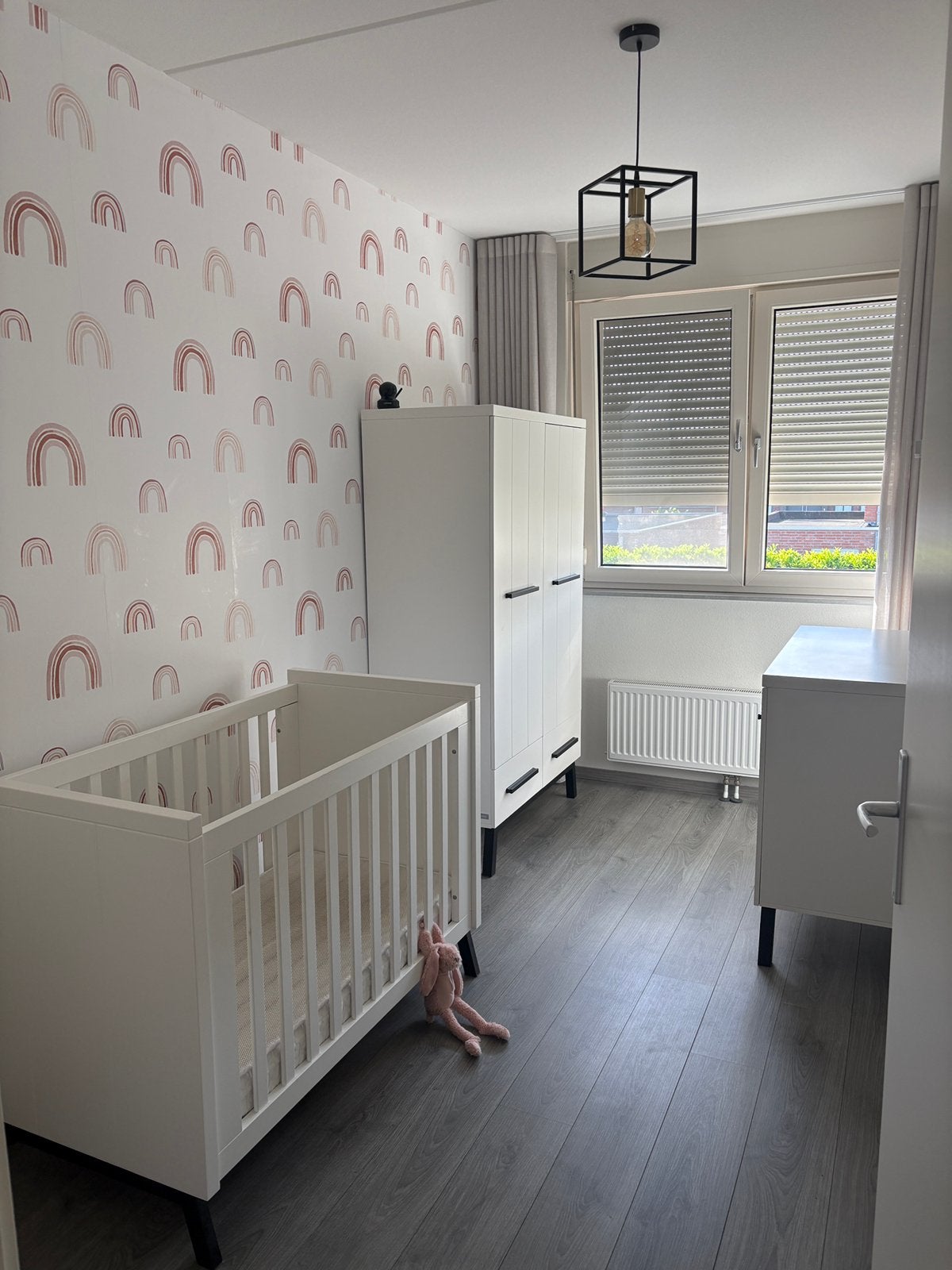 Babykamer Interbaby ledikant kast commode wandplank, Kinderen en Baby's, Ophalen, Gebruikt, Jongetje of Meisje