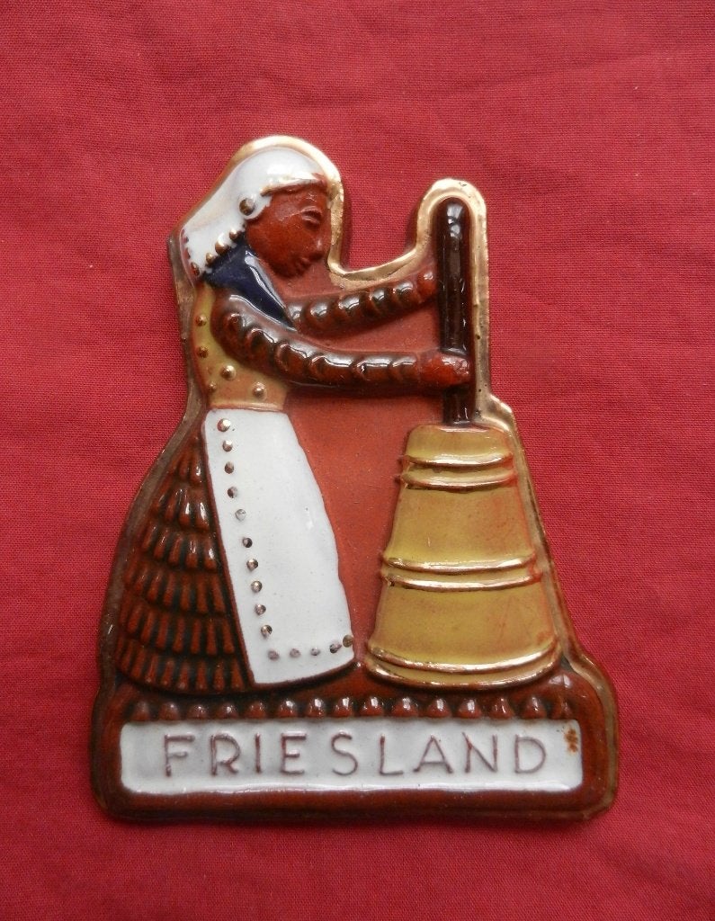 Plaque reliëf Provincie Friesland Carel van Laere Leiden h10, Ophalen of Verzenden