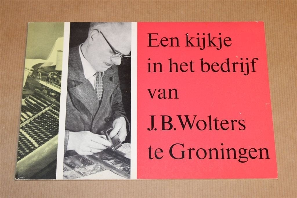 Zeldzame info-uitgave J.B. Wolters Groningen 1960 !!, Ophalen of Verzenden, Zo goed als nieuw