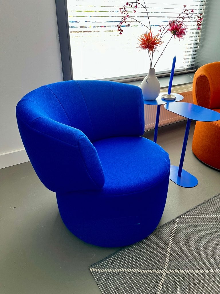 Draaifauteuil | Draaistoel | Rolf Benz 684 | Kobalt Blauw, Huis en Inrichting, Ophalen, 75 tot 100 cm, Tijdloos, Design, Zo goed als nieuw