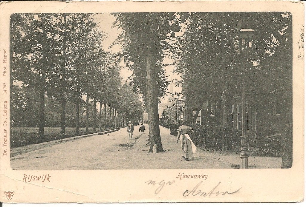 Oude briefkaart Rijswijk Heerenweg 1901, Ophalen of Verzenden, Voor 1920, Gelopen, Zuid-Holland