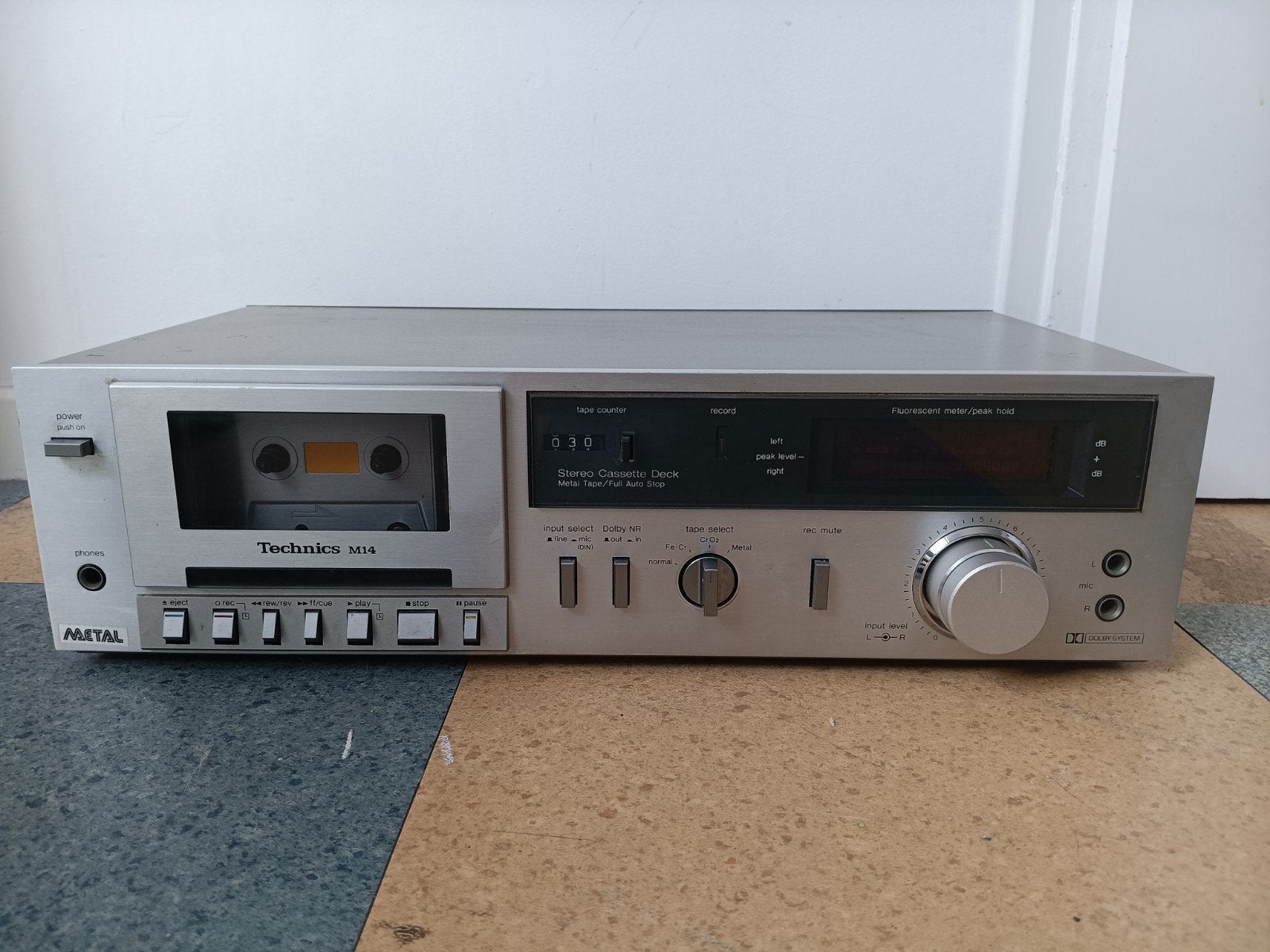 Technics m14, Audio, Tv en Foto, Cassettedecks, Ophalen of Verzenden, Enkel, Overige merken, Tape counter