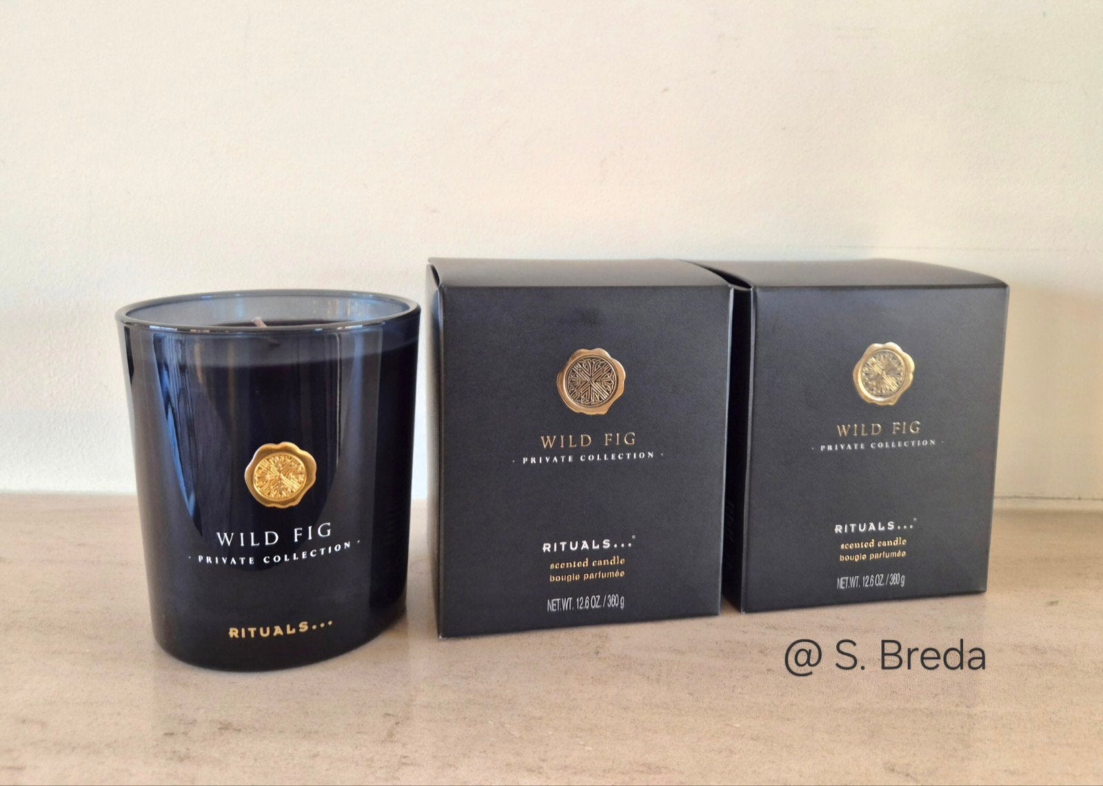 Rituals Geurkaars | Wild Fig | 360 gram kaars, Zwart, Nieuw, Ophalen of Verzenden, Glas
